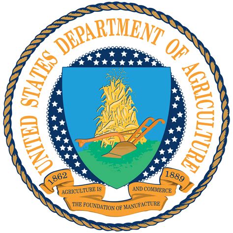 logo of department of agriculture|usda seal logo.